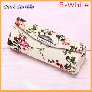 [Clark Carrida] Lipstick Case Retro Embroidered Holder Flower Design With Mirror Packaging Box