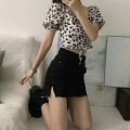 TOFASHIONS Skirt Women Denim Korean Style Skirt Women Demin Shorts Big Size Fashion Elasticity High Waist Loose Thin Casual Pant INS Female Pants Seluar Pendek Denim 22092006. 
