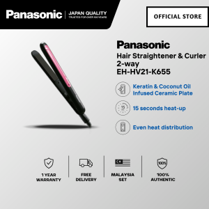 🅵🆁🅴🅴 🅳🅴🅻🅸🆅🅴🆁🆈 PANASONIC EH-HV21 SMOOTH SLIDING HAIR STRAIGHTENER COMPACT EH-HV21-K655 Pelurus Rambut 烫发器