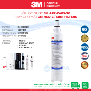 Lõi Lọc 3M AP2-C405-SG Thay Cho Máy Lọc Nước Nóng Lạnh 3M HCD-2 Mini Filter C-LC - Nhập Khẩu Mỹ Hàng Chính Hãng 3M- AP2C405G HCD2