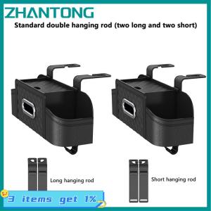 ZHANTONG Multifunctional Car Seat Back Leather Tissue Storage Box Phone And Tablet Stand Place Water Cup Portability Trash Hook Bag