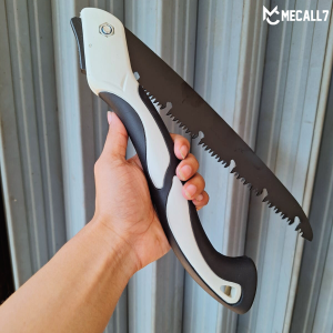 Gergaji Lipat Portabel Baja Keras Tidak mudah Melengkung Bahan SK5 30cm