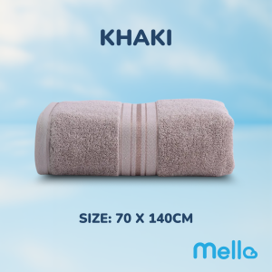 Mello Ultra-Absorbent Cotton Bath Towel 70x140cm – 500 GSM | 100% Cotton | Soft & Durable