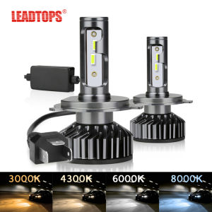 LEADTOPS 1 Pair 12000LM CSP Car LED Headlight Bulb H4 H7 H11 H27 9005 HB3 9006 HB4 H1 LED Auto Headlight 3000K 4300K ​​6000K 8000K LED Fog Lamp 110W 12V Car Universal