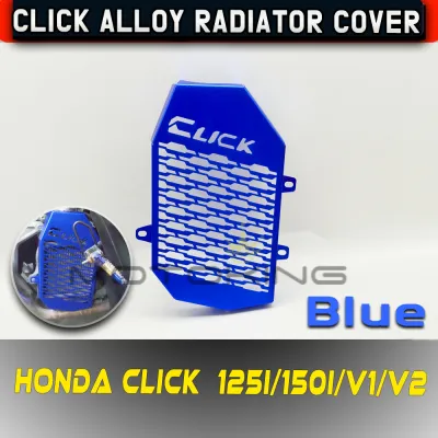 CNC Alloy Radiator Cover For Honda Click 125i/150i/v1/v2 polished appearance