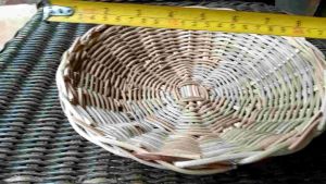piring anyaman rotan/piring rotan asli/piring rotan cekung 10 pcs