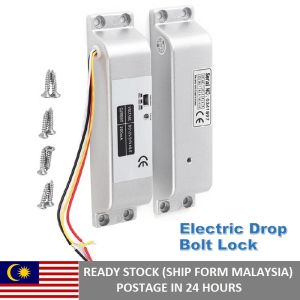 ElectricDrop Bolt LockDC 12V 1000KG Magnetic Electric Door Lock Induction Gate Access Control System with Time DelayElectric Drop Door Lock for Glass Wooden Metal Security Doors