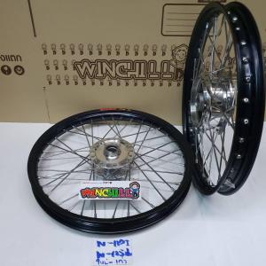 YOSHI ชุดล้อ WAVE110i/ WAVE125 ปลาวาฬ/ DREAM SUPERCUB/ CZI ล้อโลสีดำ+ดุมเงา ขอบล้อ17 อะไหล่แต่งรถ110i
