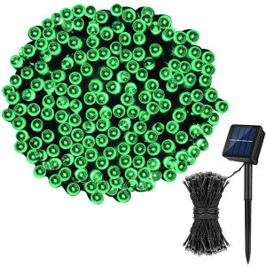 12M 100LED Solar String Lights Outdoor Waterproof – Solar Powered Garden Wedding Christmas Decorative Lights (Warm White/Color Changing)