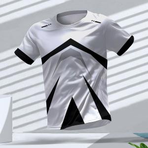 [Local Stock] HBESTY  Fashion Breathable Mens Gym T-shirt Top Outdoor Run Sports Tee Quick Dry Fitness Man Clothing Casual Loose Short Sleeve T Shirt
