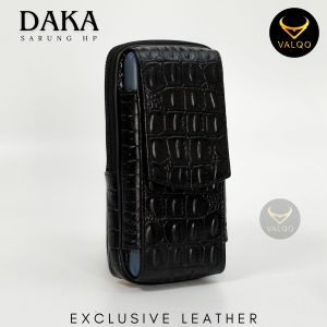 [VALQO] DAKA Sarung HP Kulit Sapi Dompet HP 2 Slot Muat HP Hingga 67 inch