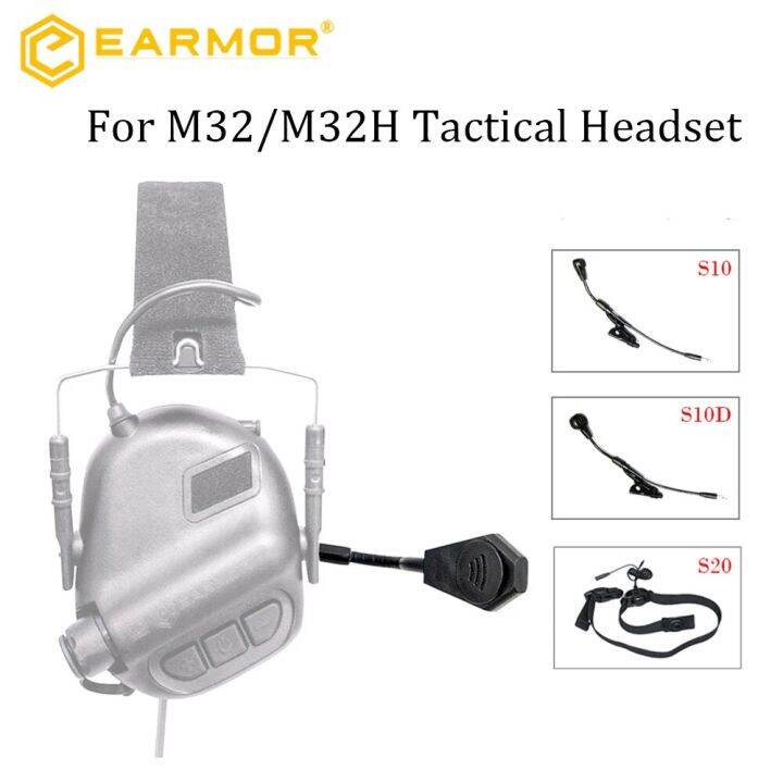 In Stock!EARMOR Tactical Communication Headset Microphone Replacement ...