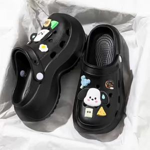 [Free Shipping] Cute Puppy Clogs For Women WomenS Sandals For Outdoor Wear Beach Slippers Home Slippers WomenS Closed-Toe Slippers