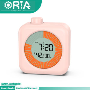 ORIA Digital Visual Timer 60-Minute Countdown Timer for Kids and Adults Time Management Tool with Timer Hour Clock Alarm Three Function for Home Kitchen School Classroom Office