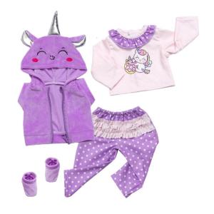 Doll Clothes For 18Inch Dolls Machine Washable Life Like Dolls Costume Enhances Children Creative Pretend Play Game
