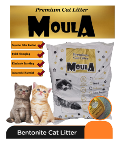 Pasir Kucing Gumpal Wangi Bentonite Cat Litters Premium Bentonite Gumpal Wangi Merk Moula