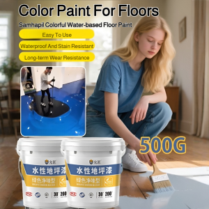 3 IN 1 Epoxy Floor Paint Waterproof Anti-Slip Wear-Resistant Epoxy Resin Floor Paint For Warehouse Workshop Garage Office Gym Factory Playground Floor Renovation