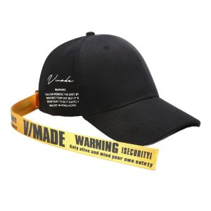 PICKIT Streetwear Adjustable Punk Long Ribbon Cap Baseball Caps Duckbill Chapeau Hip Hopr Hats