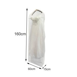 MIRELAE Reusable Wedding Dress Garment Protector Universal Wear Resistant Dust-proof Covers Durable Clear Bride Gown Storage Bags Household