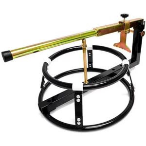 Manual Circular Tire Stripping Machine Portable Powder Coated Metal Stand Tire Remover Press Tool No Power Required
