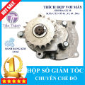 Hộp Số Giảm Tốc Chế Cho Động Cơ 50cc Máy Cấy Lúa, Máy Cắt Cỏ, Máy Cưa D7,35CM - 711. 