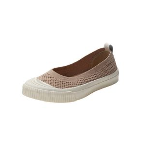 IELGY Fisherman Shoes Womens Summer New Canvas Shoes Slip-on Loafers Soft Sole Mesh