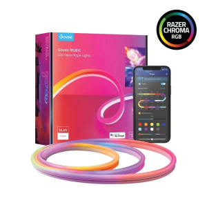 Govee Neon Strip Light & Neon Rope Light 2 3M/5M with Music Sync Matter DIY Lighting Mode LED Light Strip RGB Light Gaming Light