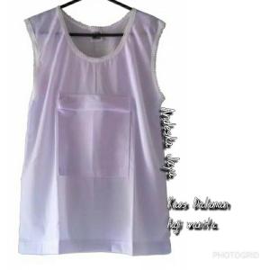 Perlengkapan Haji - Kaos Dalaman Haji Wanita - Kaos Haji Dan Umroh Wanita Kantong Di Dada