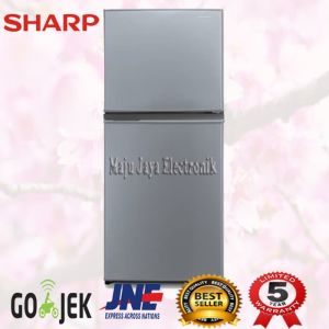 Kulkas 2 Pintu Sharp 195 MD SG SR No Frost Low Watt