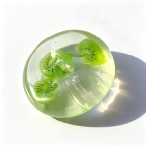 YEAHAP Strawberry Coconut Oil Squishy Ball Watermelon Orange Fruit Coconut Balls Squeeze Toy Kneading Toys Clear Jelly Ball Quick-rebound Squeeze Toy For Kids Adults