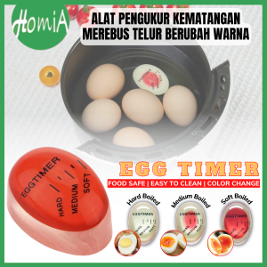 Alat Pengukur Kematangan Telur Berubah Warna Perfect Boiled Egg Timer Changes Color Peralatan Pembantu Pengatur Memasak Merebus Telor - HOMIA