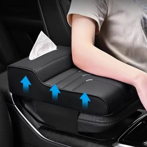 YANGS Thicken Car Center Armrest Box Pad Lengthening Wear-resistant Auto Protection Pad Cover Universal Durable Arm Rest Protector Mat Heightening Pad Elbow