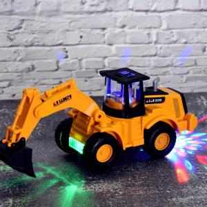 Electronic Excavator Toy LED Light Music Car Kids Play Vehicle Birthday Gift