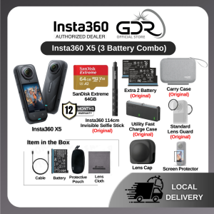 Insta360 X5 - The Ultimate 8K 360º Action Camera (Insta360 Malaysia Warranty) Insta360 X5 - Kamera Tindakan 8K 360º Terunggul (Waranti Insta360 Malaysia)