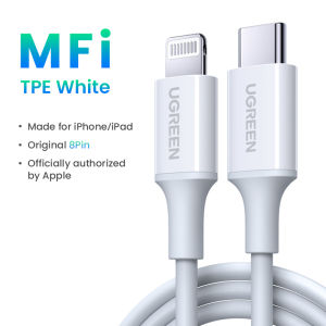 UGREEN PD 20W USB C to Lightning Cable - MFi Certified iPhone Charging Type-C Cable Compatible with iPhone iPhone 14 13 Pro Max iPhone 14 Plus iPhone 12 11 Pro Max /X/XR/XS/8 Series iPad 9 AirPods Pro and More