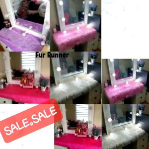 Faux Fur Vanity Table Topper: A Stylish Home Decor Accessory