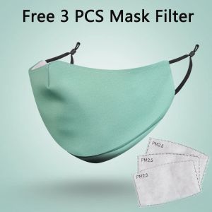 PM2.5 Anti-Pollution Face Mask with 3 Filters Foam Layer for Bacteria & Formaldehyde Protection Breathable Mouth Cover Against Odor.