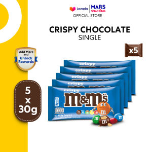 [Bundle of 5] M&MS Crispy Chocolate Single 30g Chocolate / Crispy