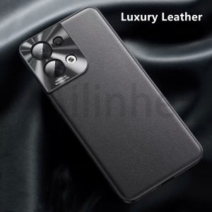 For OPPO Reno 8 Pro 8 5G Phone Case Luxury PU Leather Metal Circle Camera Protection Shockproof Bumper Phone Cover