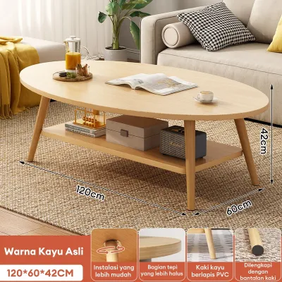 Meja Kopi Meja Tamu Minimalis Modern Meja Tamu Kayu Meja Persegi Minimalis Meja Tamu Multifungsi