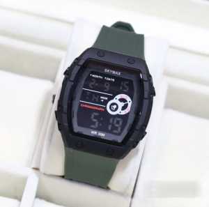 SKYMAX 2209 ORIGINAL - JAM TANGAN PRIA ANTI AIR DIGITAL STRAP RUBBER FREE BOX FREE BATERAI CADANGAN