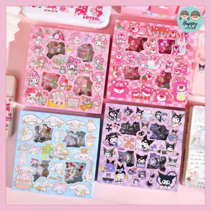 100pcs Sanrio Self-adhesive Sticker Cartoon Hand Account Sticker ...