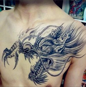 Phajeco Stiker Tato Temporary Motif Kepala Naga