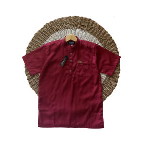 BAJU KOKO KURTA DEWASA KATUN LENGAN PENDEK M L XL XXL