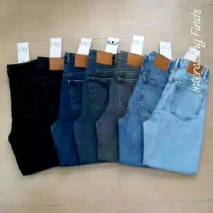 Bershka Overruns High Waist Non Stretch Mom Jeans (size: 24\"- 36\")