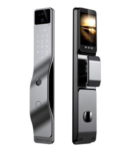 OXALIX SENTINEL PRO Smart Door Lock | Face Recognition Fingerprint RFID Card PIN WiFi Tuya App | HD Camera Video Surveillance Doorbell | Anti-Pry Alarm Auto-Lock | 4200mAh Type-C | 6068 Mortise