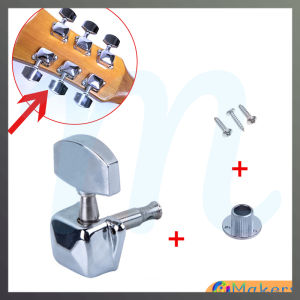 Makery Guitar String Tuning Pegs Metal Guitar String Button Guitar Knob