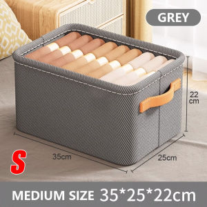 Storage Basket Clothes Organizer Wardrobe Storage Box Drawer Organizer Anti Dust Foldable Steel Ring Storage Box衣服收纳盒