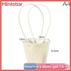 Ministar Portable Flower Packaging Box Wedding Decoration Gift Bag Handbag Valentines Day Birthday Party Decor DIY Bouquet Packaging