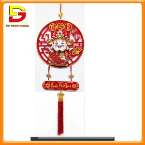 Dải Trang Trí Thần Tài Bông Hoa Kim Tiền Đồ Trang Trí Tết Rước May Mắn Tài Lộc DG-163